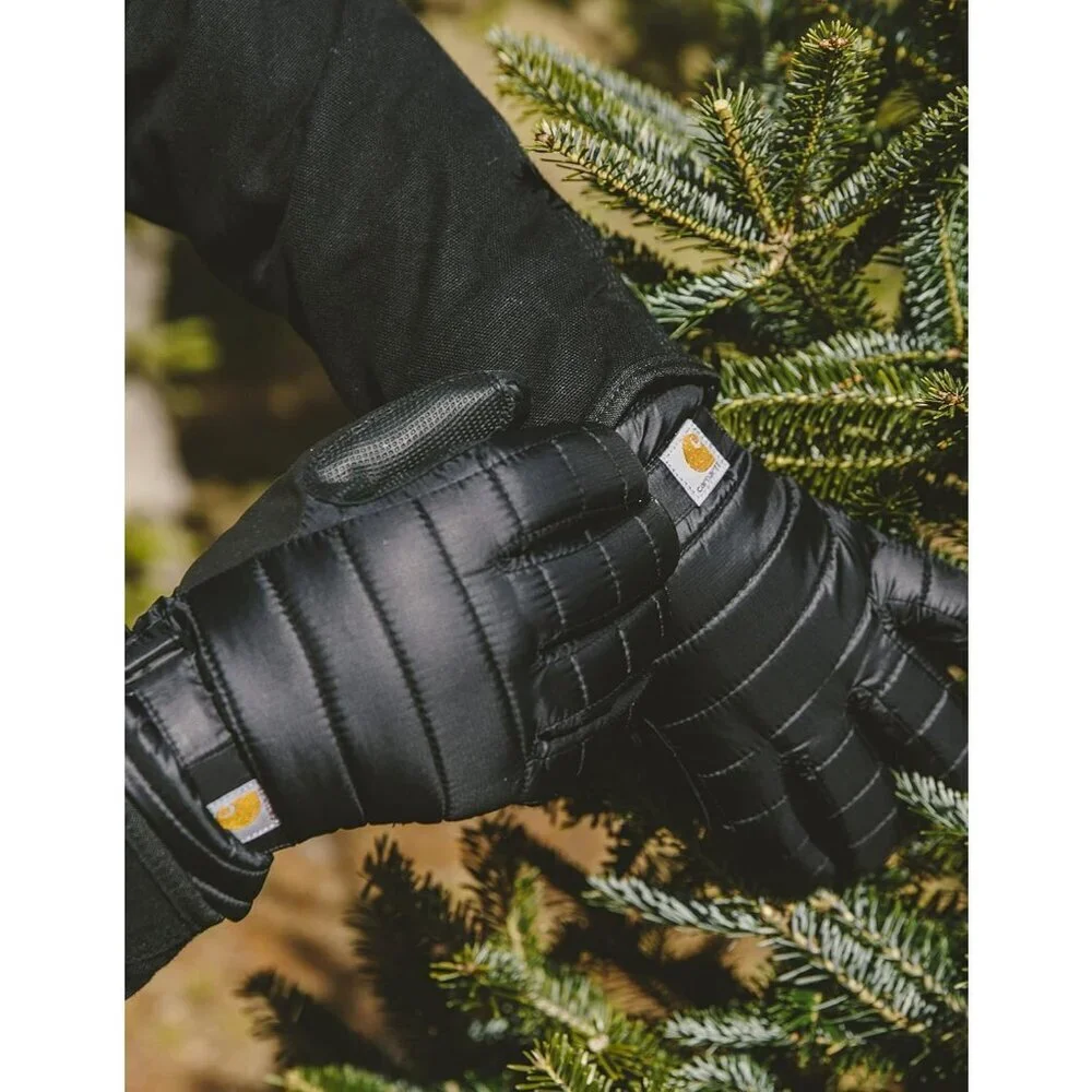 Women's Black 100% Polyester WA575  Quilts Glove Waterproof Glove